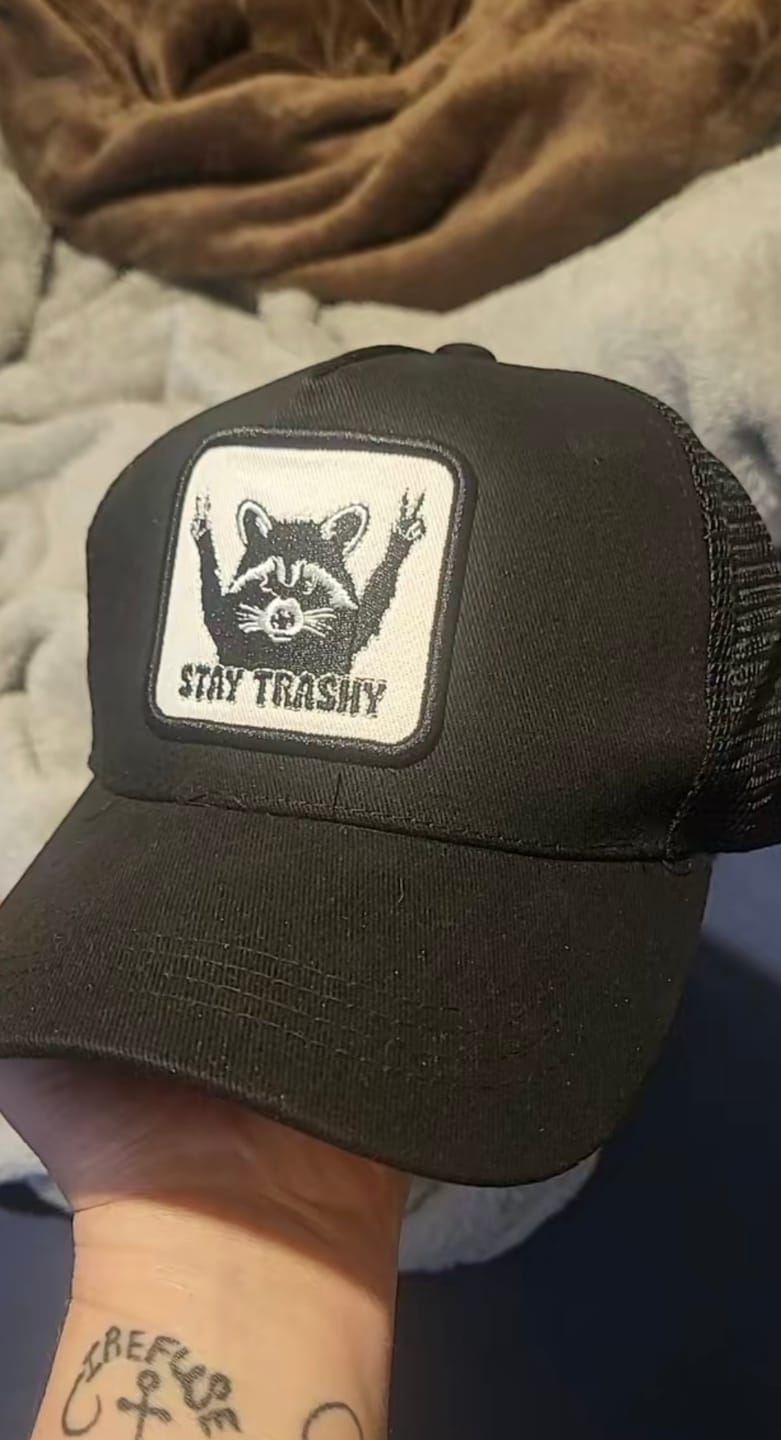 Customer photo review of Stay Trashy Unisex All-Season Hat Baseball Cap