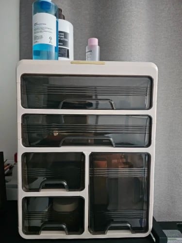 Customer photo review of Drawer Medicine Storage Box - Layered Family Medicine Organizer with Large Capacity