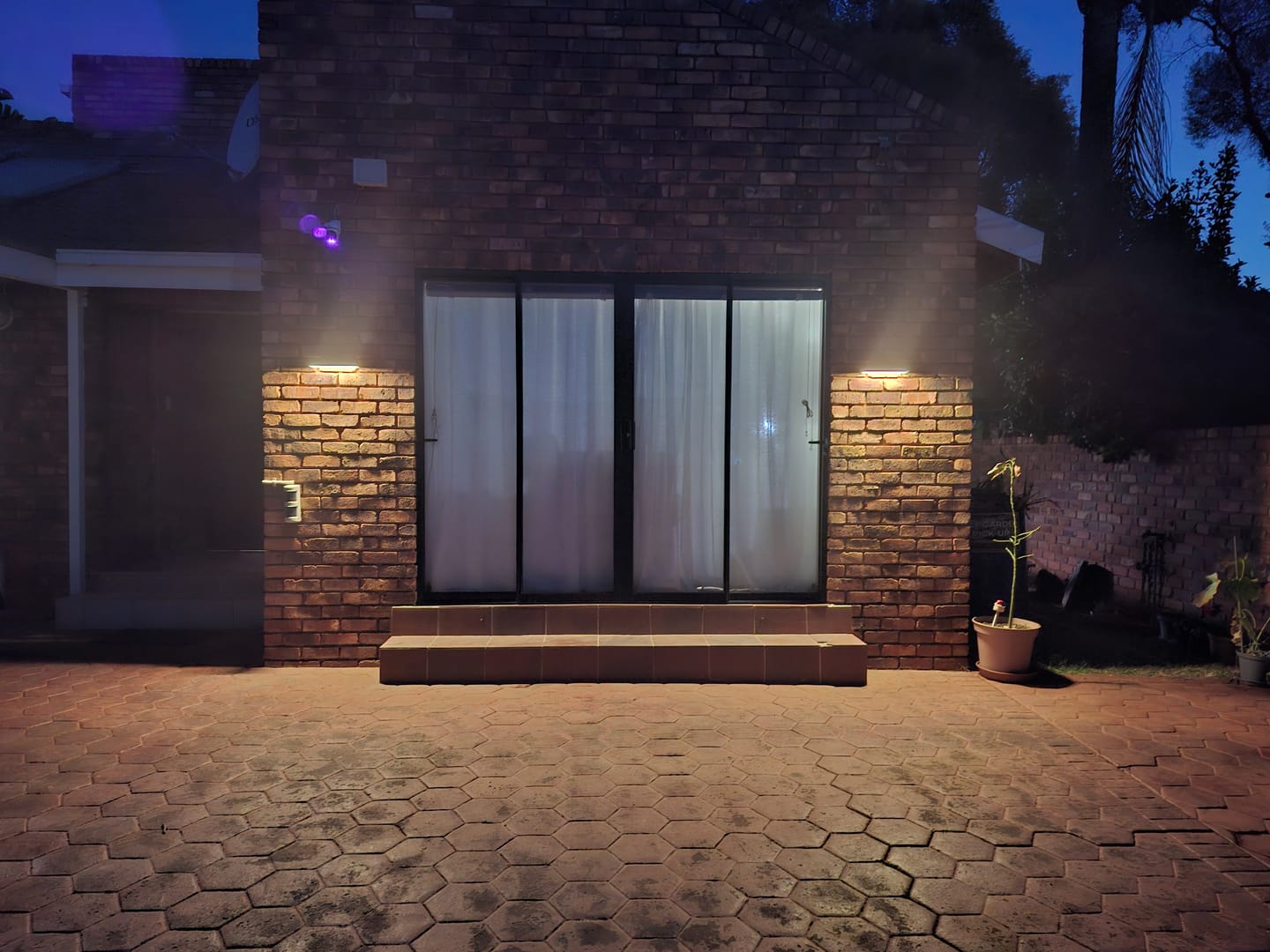 Customer photo review of Solar Wall Light with Motion Sensor