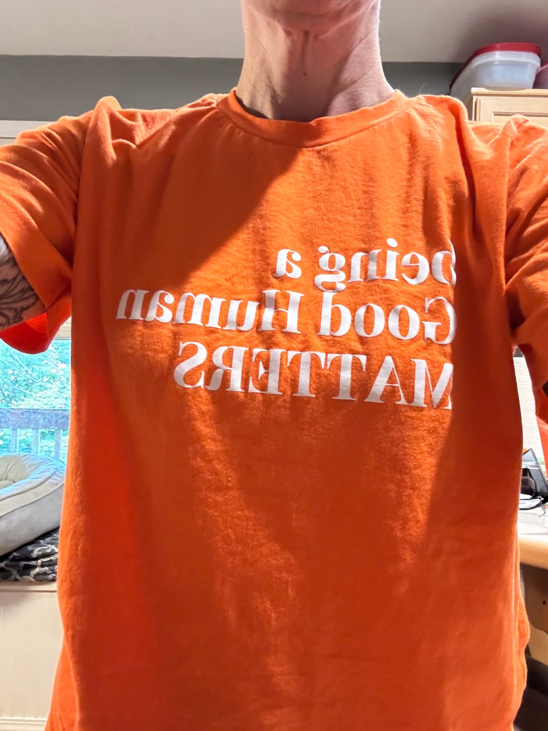 Customer photo review of Good Human Unisex T-Shirt