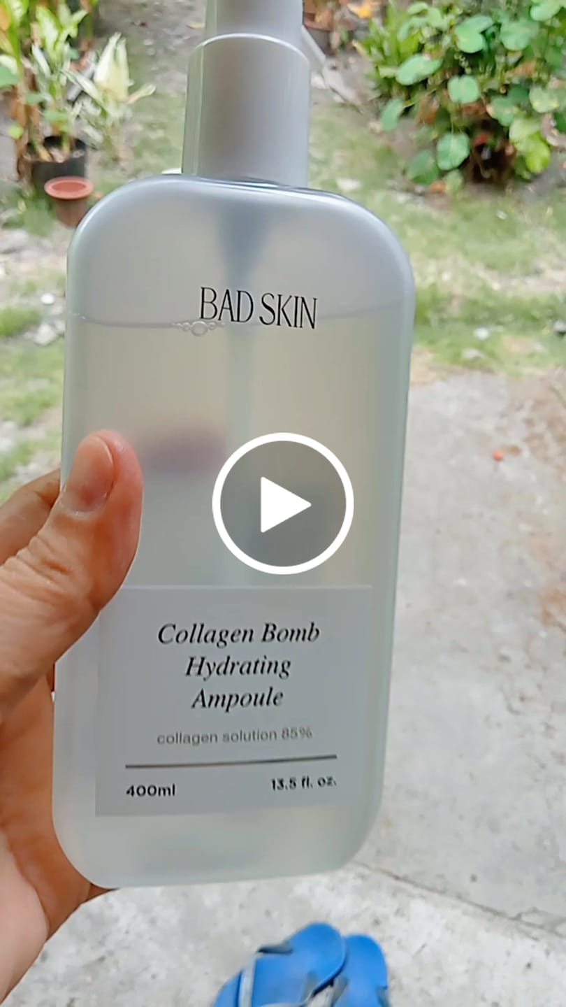 Customer video review of Bad Skin™ Korean Collagen Bomb Hydrating Ampoule
