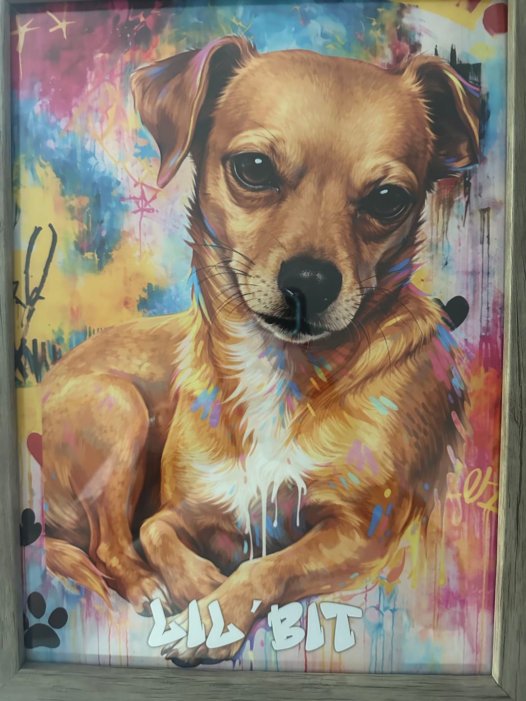 Customer photo review of Graffiti - Personalized Poster