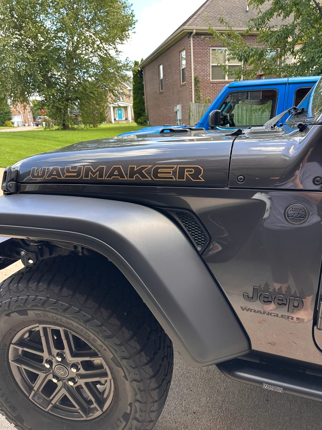Customer photo review of Premium Fender Vent Decal Set | Black Topo - fits Wrangler JL & Gladiator JT