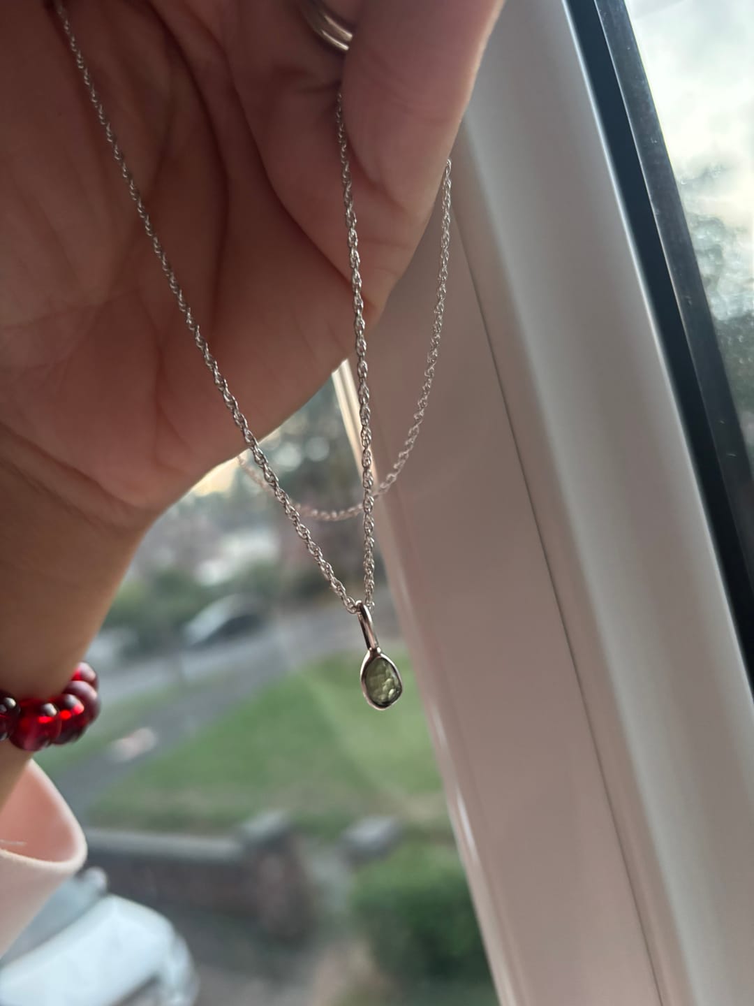 Customer photo review of Moldavite - Mini necklace pendant