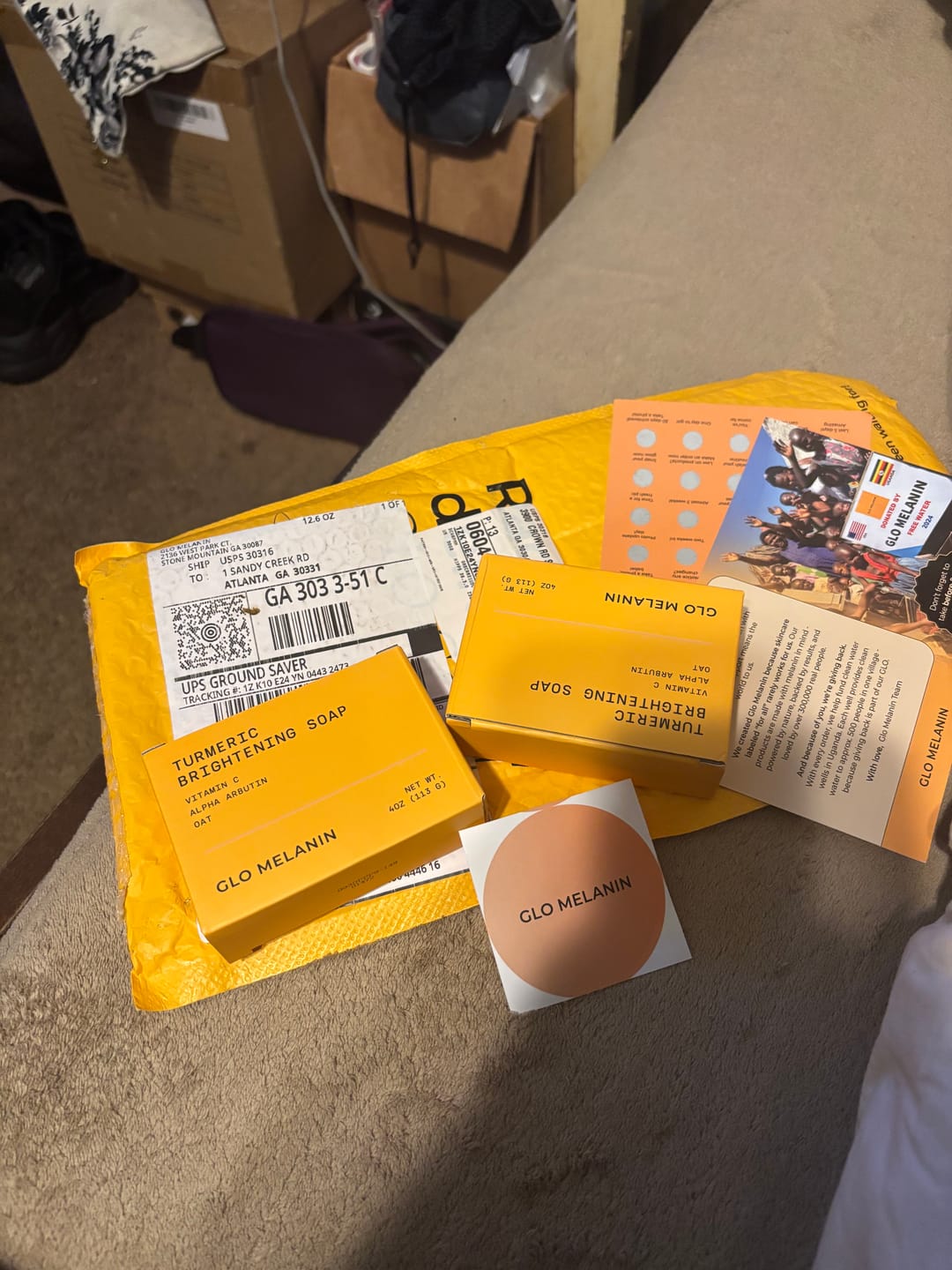 Customer photo review of Turmeric Brightening Soap (with Vitamin C, Alpha Arbutin, Oat) - SPECIAL OFFER