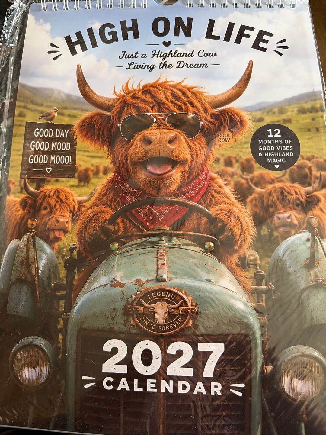 Customer photo review of 🎁2027 Year of the Cunt Wall Calendar – Bold Graffiti Humor Calendar📆🌟