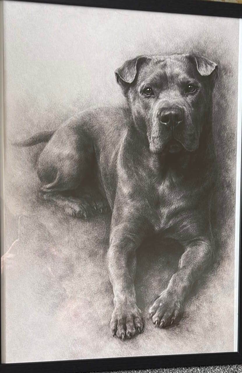 Customer photo review of Charcoal - Personalised Poster