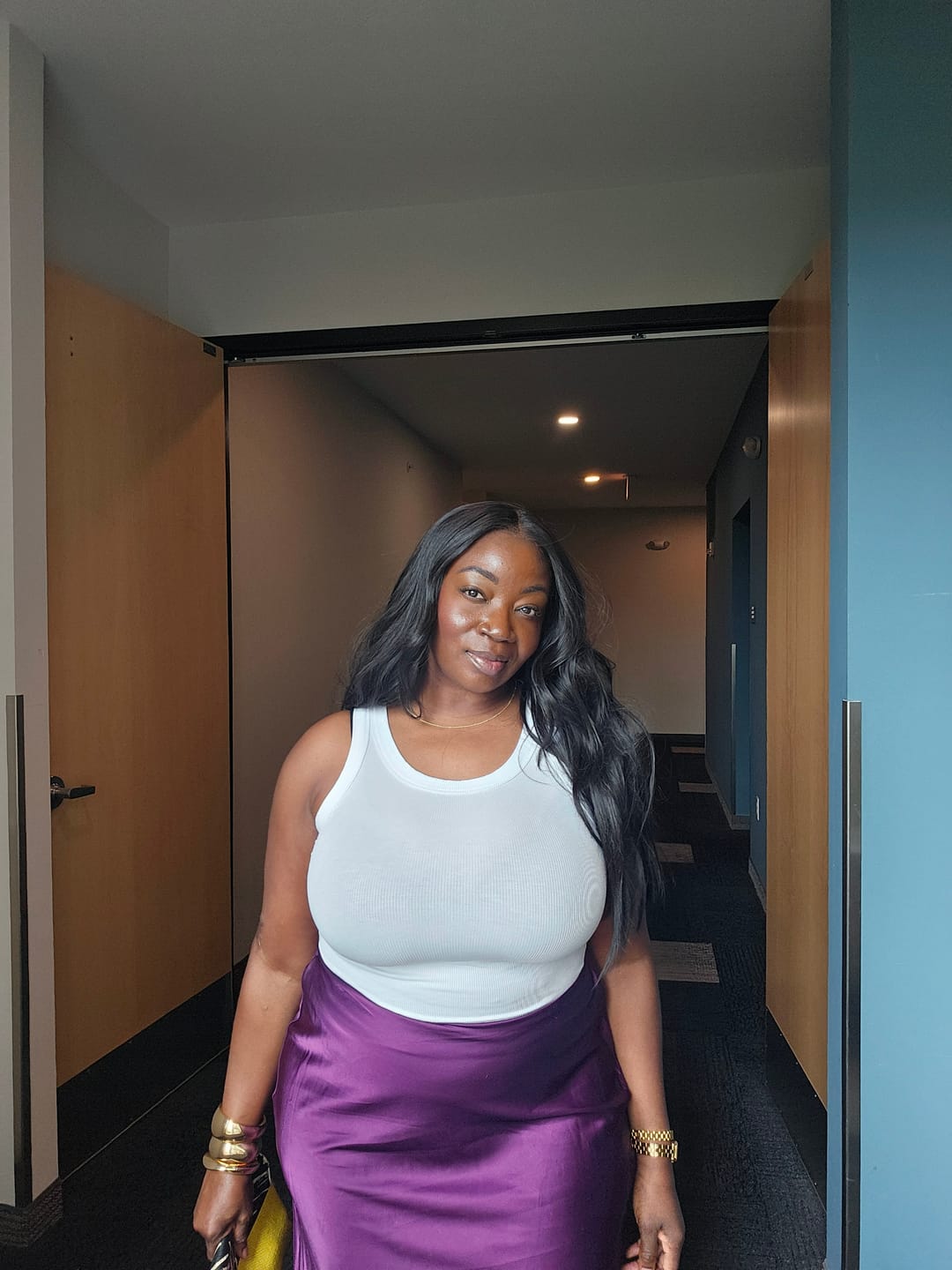 Customer photo review of Outre Melted Hairline Glueless HD Lace Front Wig - CAROLINE