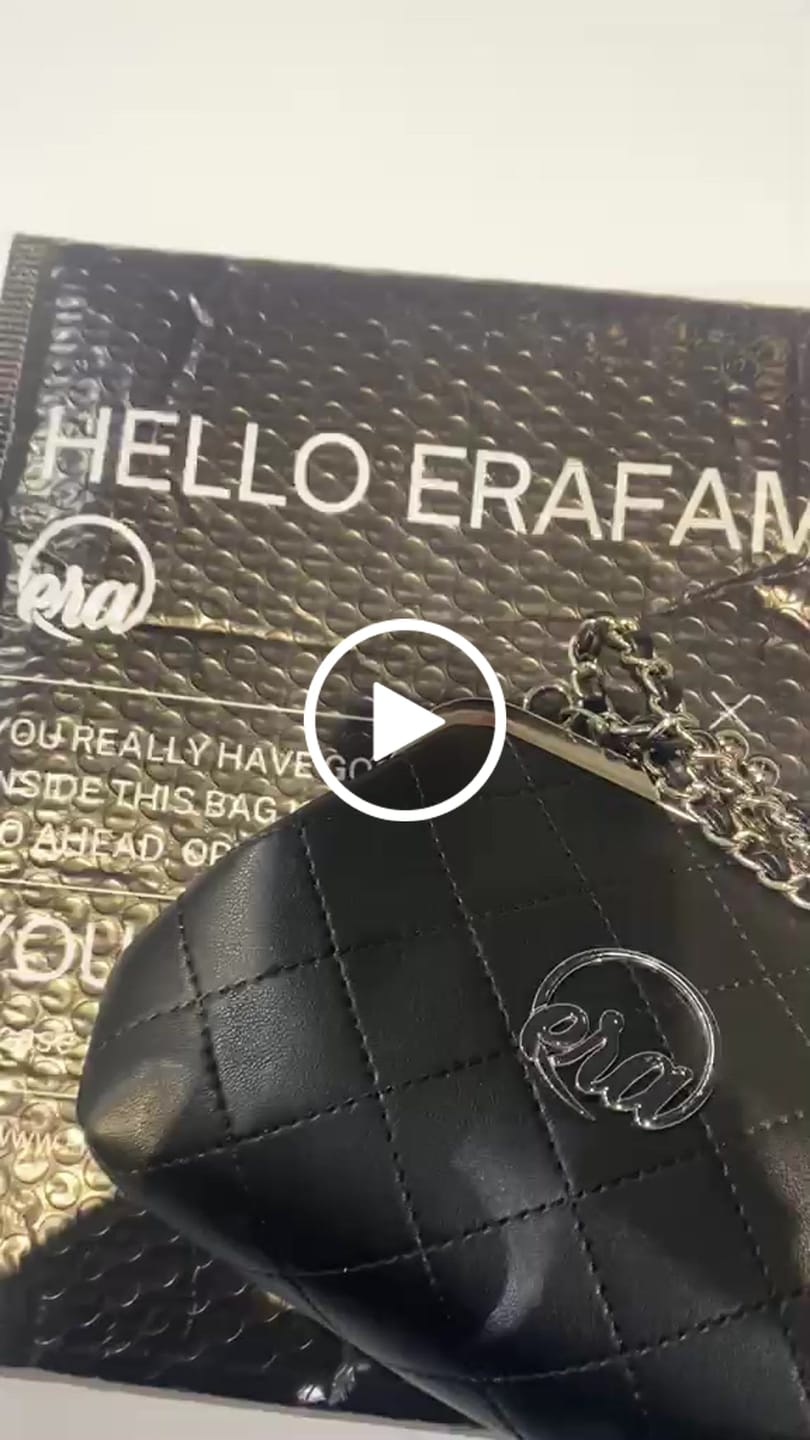 Customer video review of ERA Mini Kisslock Chain Bag – Black