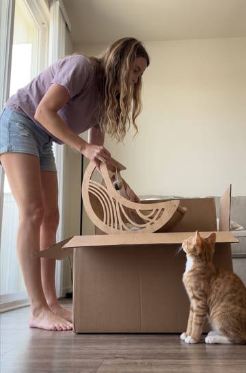 Customer photo review of SleepCat - Cama para gatos
