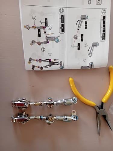 Customer photo review of Terminator M 3D Metal Puzzle – Premium Poseable Robot with LED Light