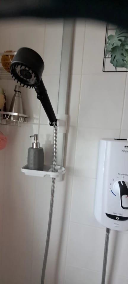 Customer photo review of Cabezal de ducha de alta presión con filtro