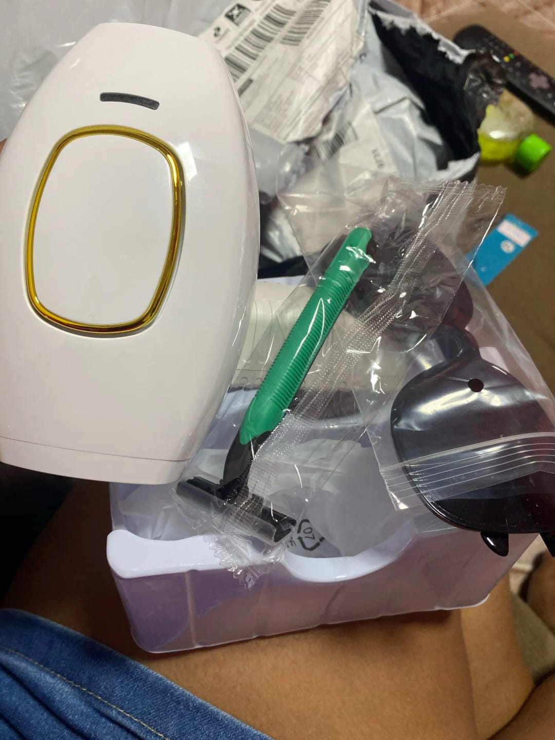 Customer photo review of Depiladora Laser IPL