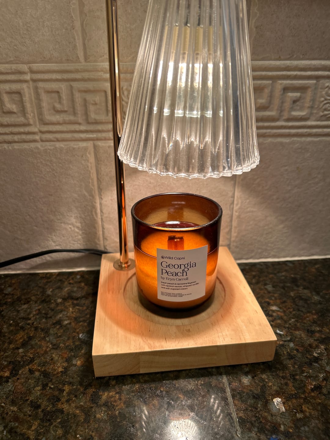 Customer photo review of Georgia Peach Candle by Eryn Carroll