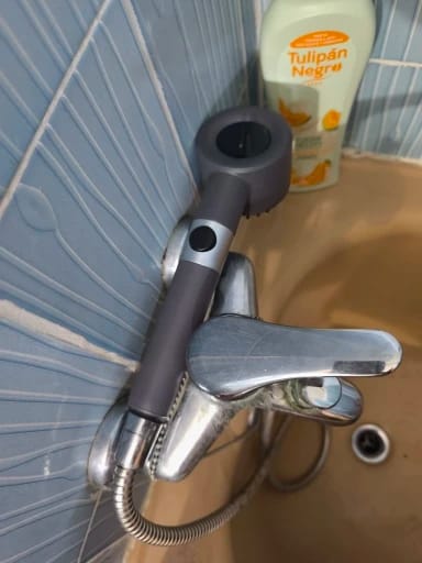 Customer photo review of Cabezal de ducha de alta presión con filtro