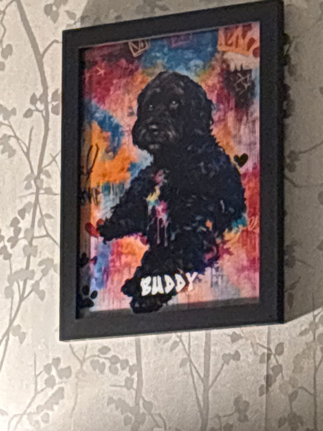 Customer photo review of Graffiti -  Personalised Poster