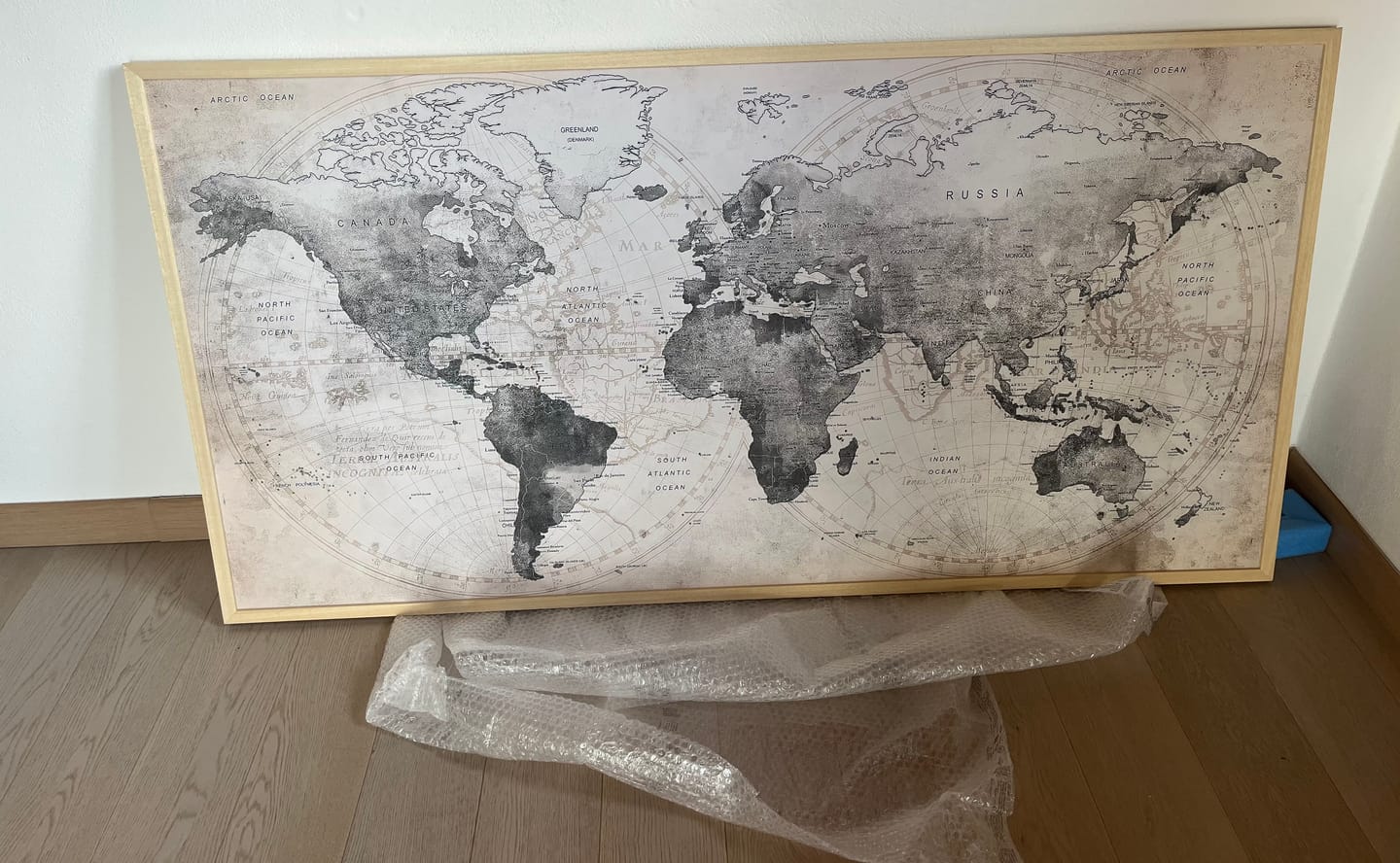 Customer photo review of Mappa del mondo Push Pin