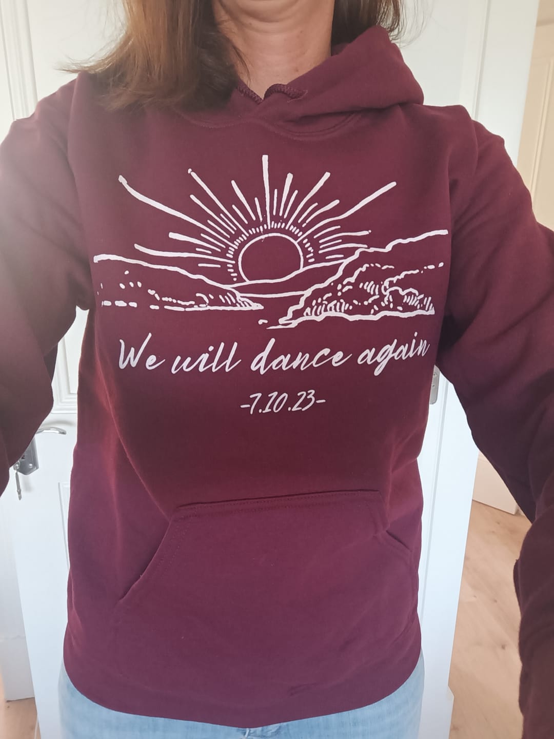 Customer photo review of We Will Dance Again Hoodie