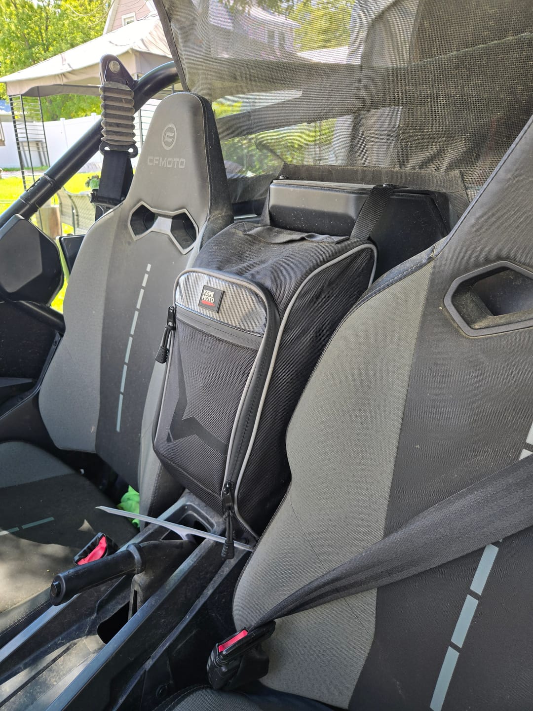 Customer photo review of Center Storage Bag for CFMOTO ZForce 950