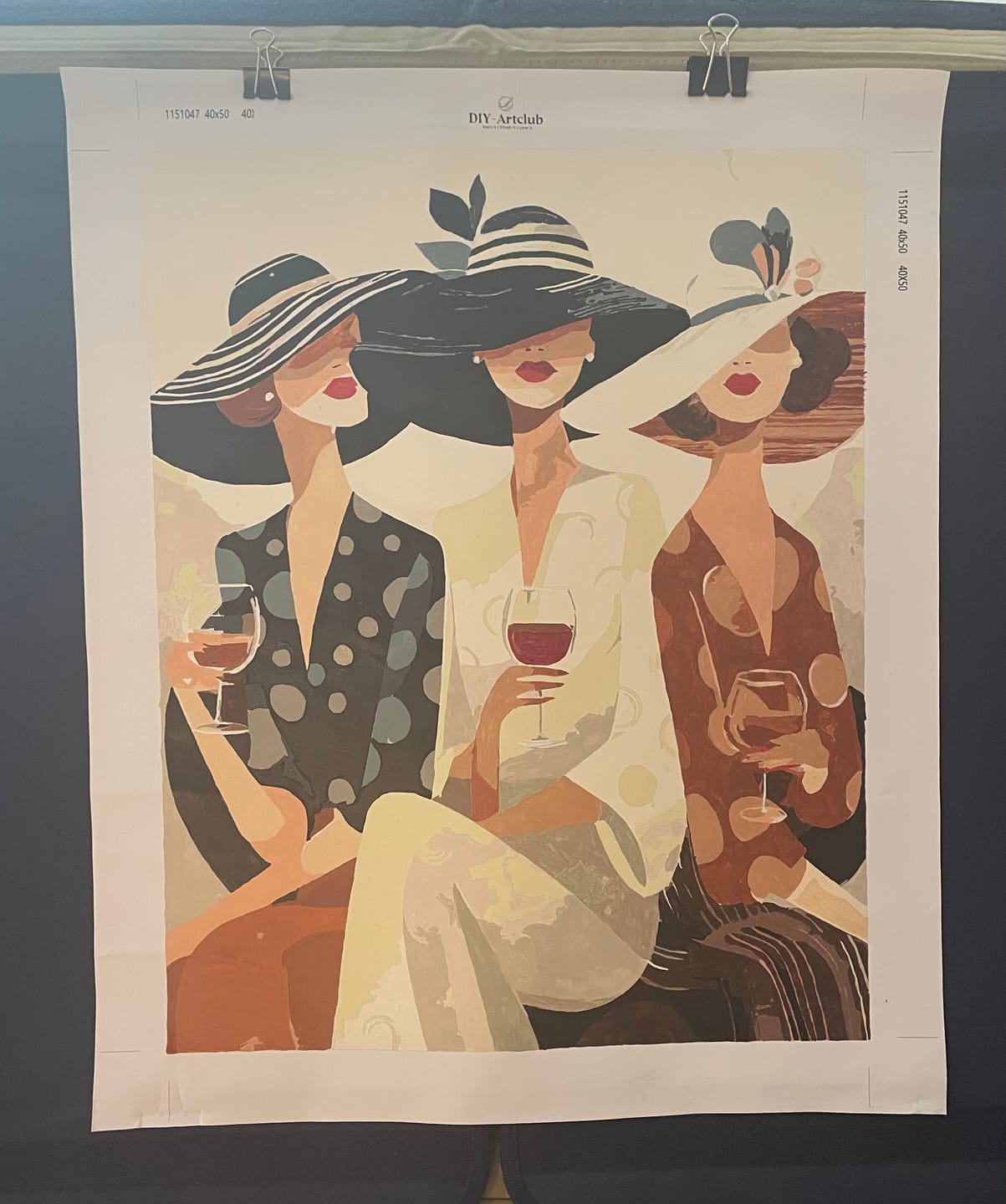 Customer photo review of Wine time | Paint by Number