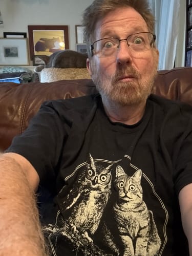 Jason K. wearing The Watchers - Premium