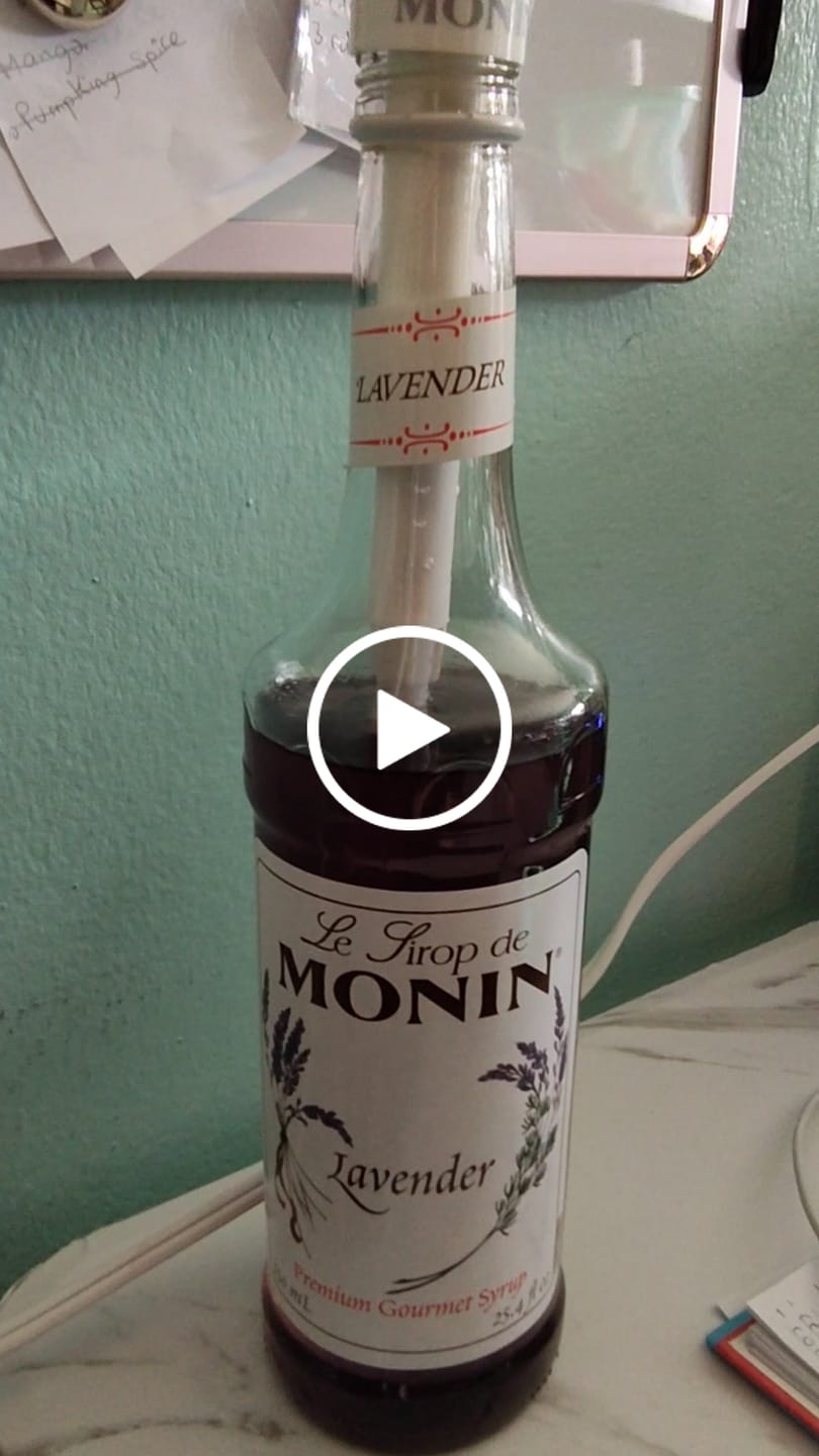 Customer video review of Sirope Monin Sabor Lavanda