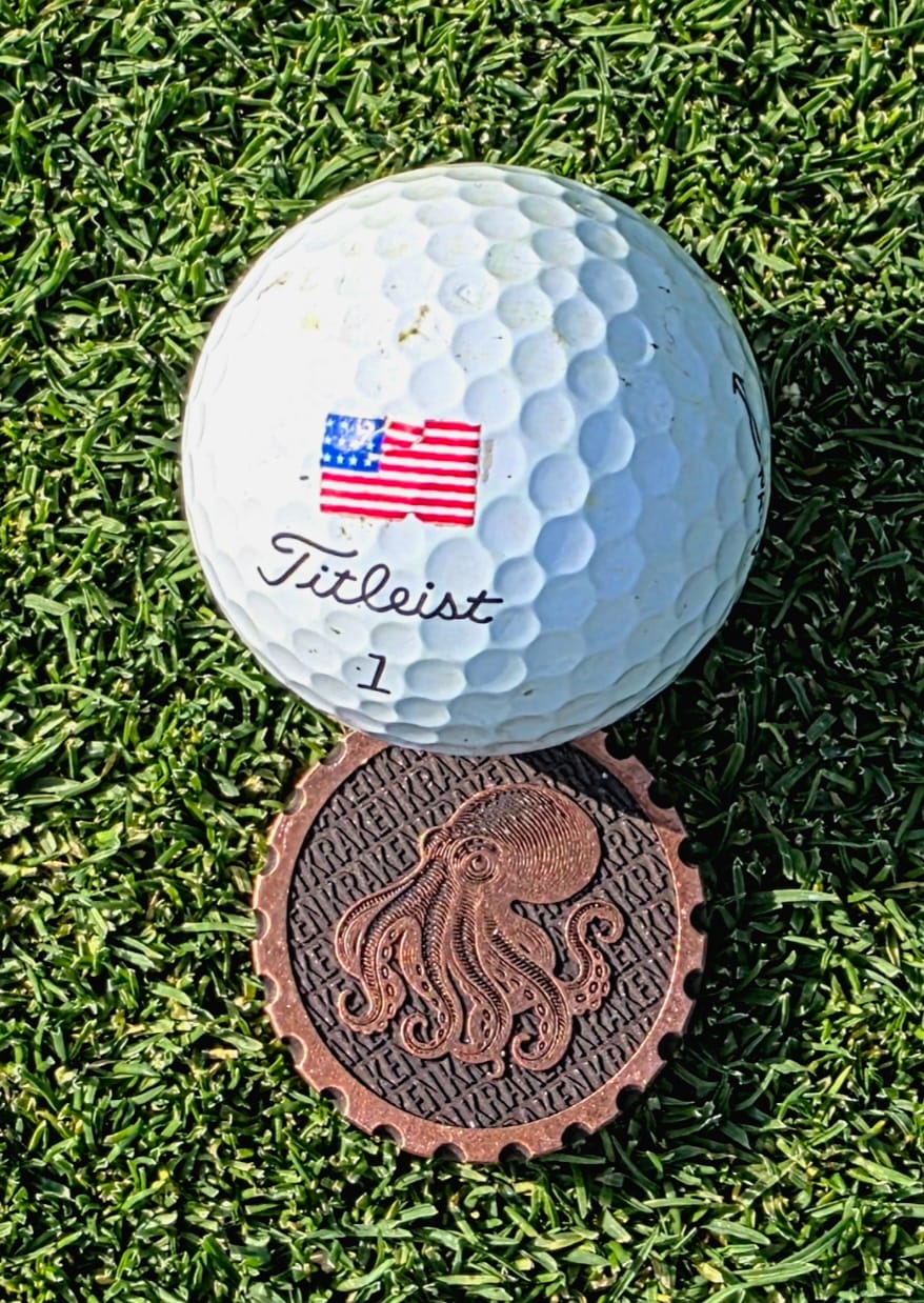Customer photo review of The Octopus Coin — Copper