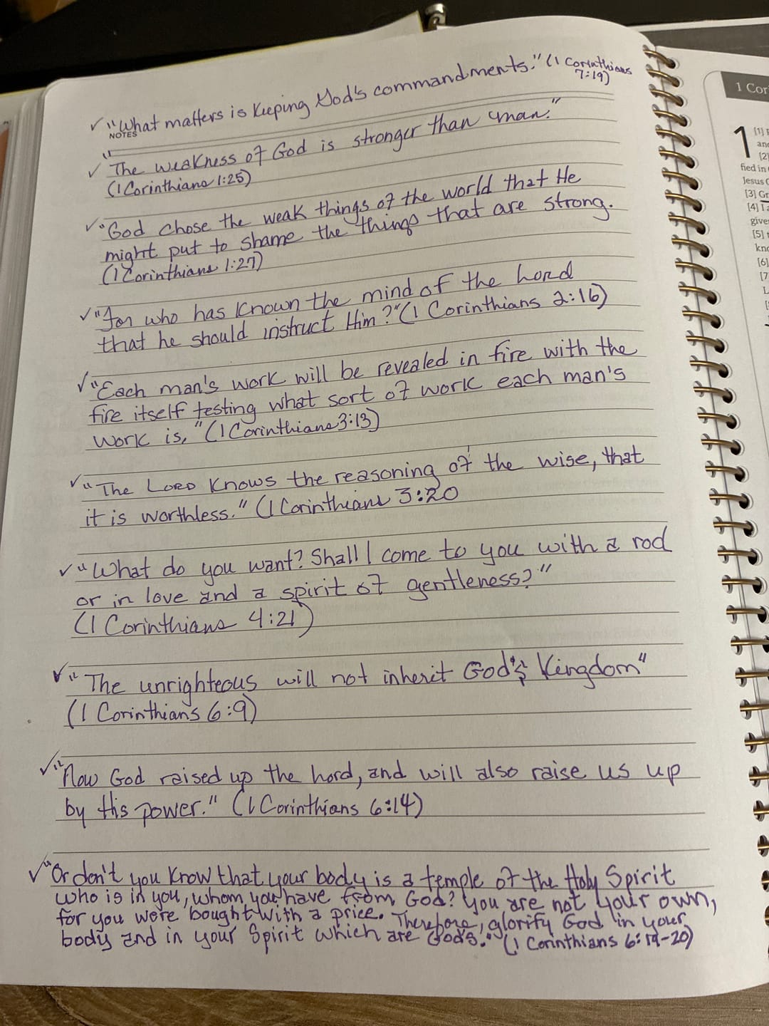 Customer photo review of Spiral Bible™ - WEB - New Testament - Floral