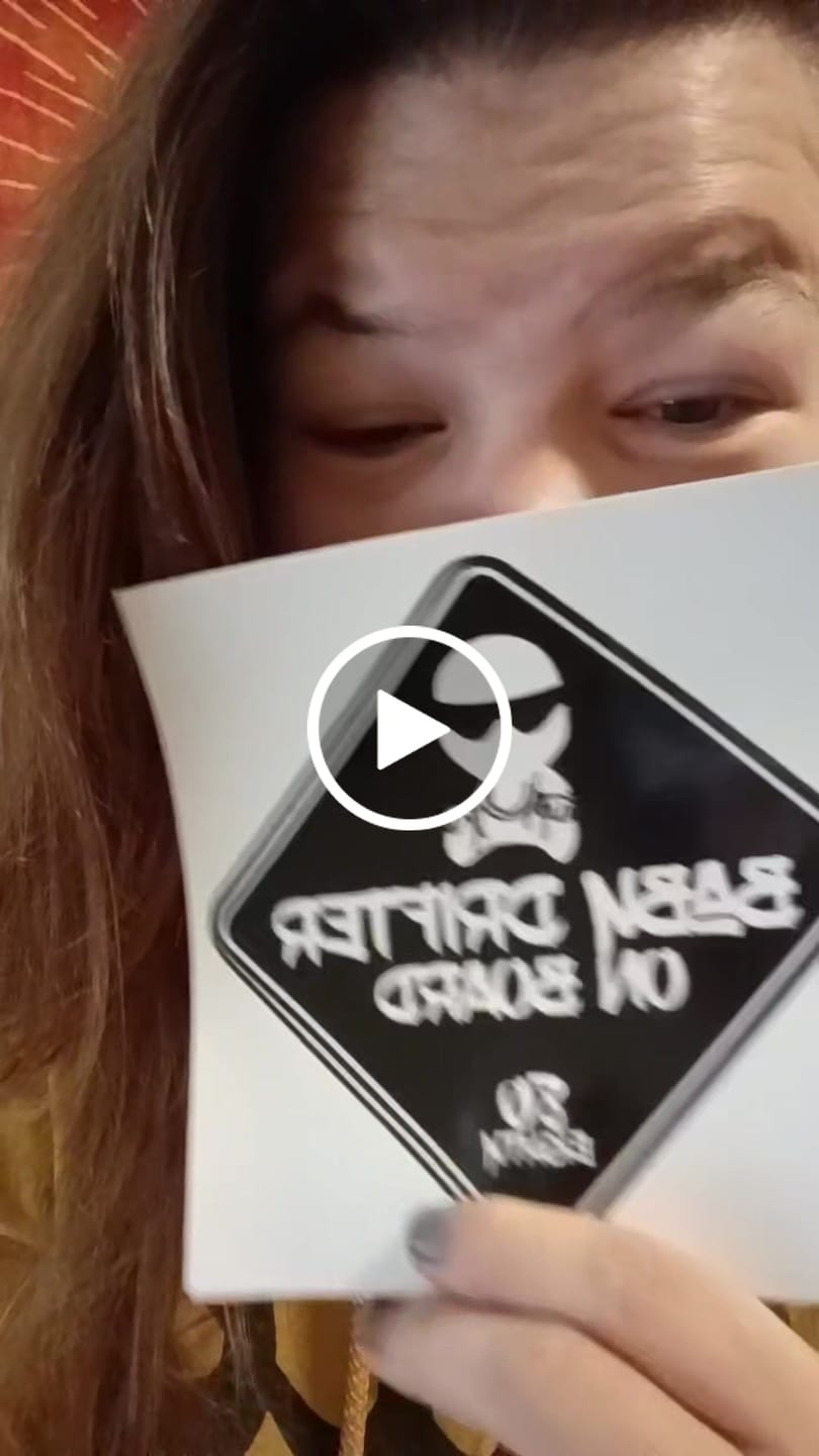 Customer video review of 80Eighty® Baby On Board Sticker