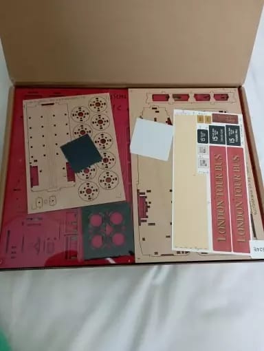 Customer photo review of Rolife London Tour Bus 3D Wooden Puzzle