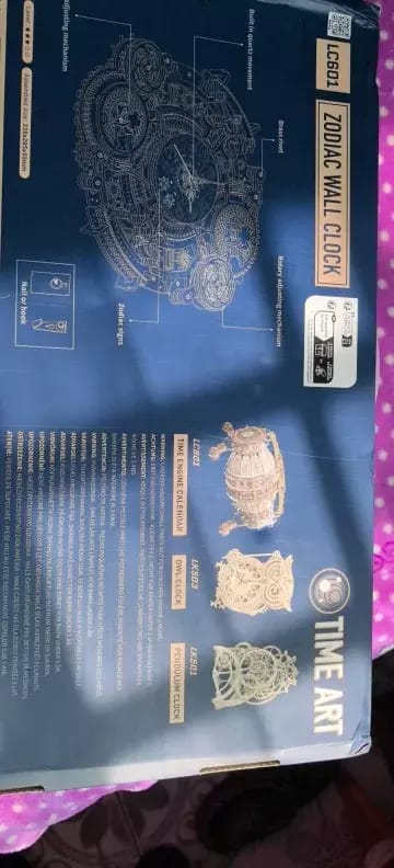Customer photo review of ROKR Zodiac Wall Clock Mechanical Time Art Engine