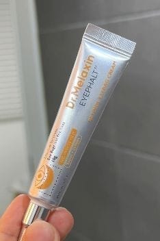 Customer photo review of Retinol Eyebag Cream