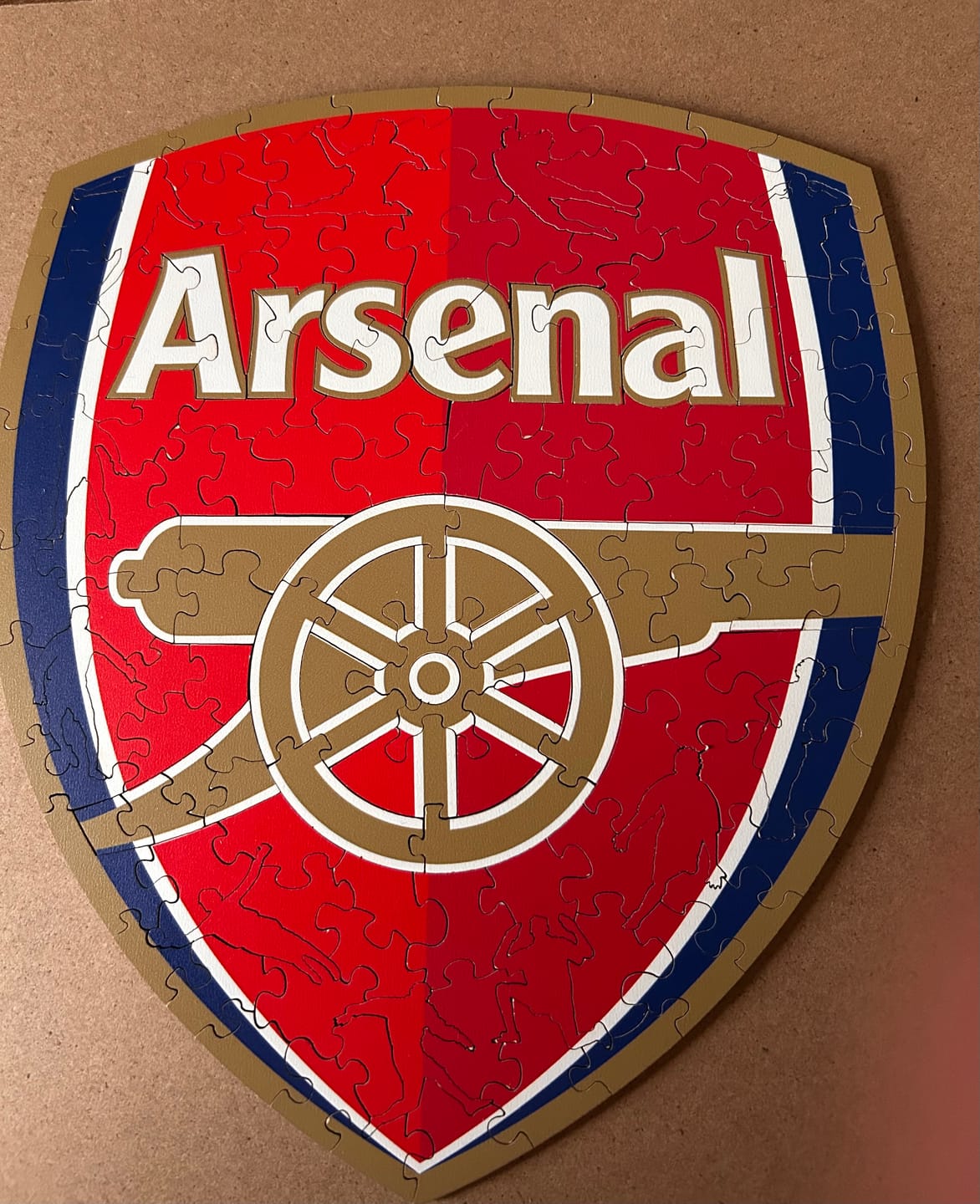 Customer photo review of Arsenal FC® Crest - Wooden Puzzle