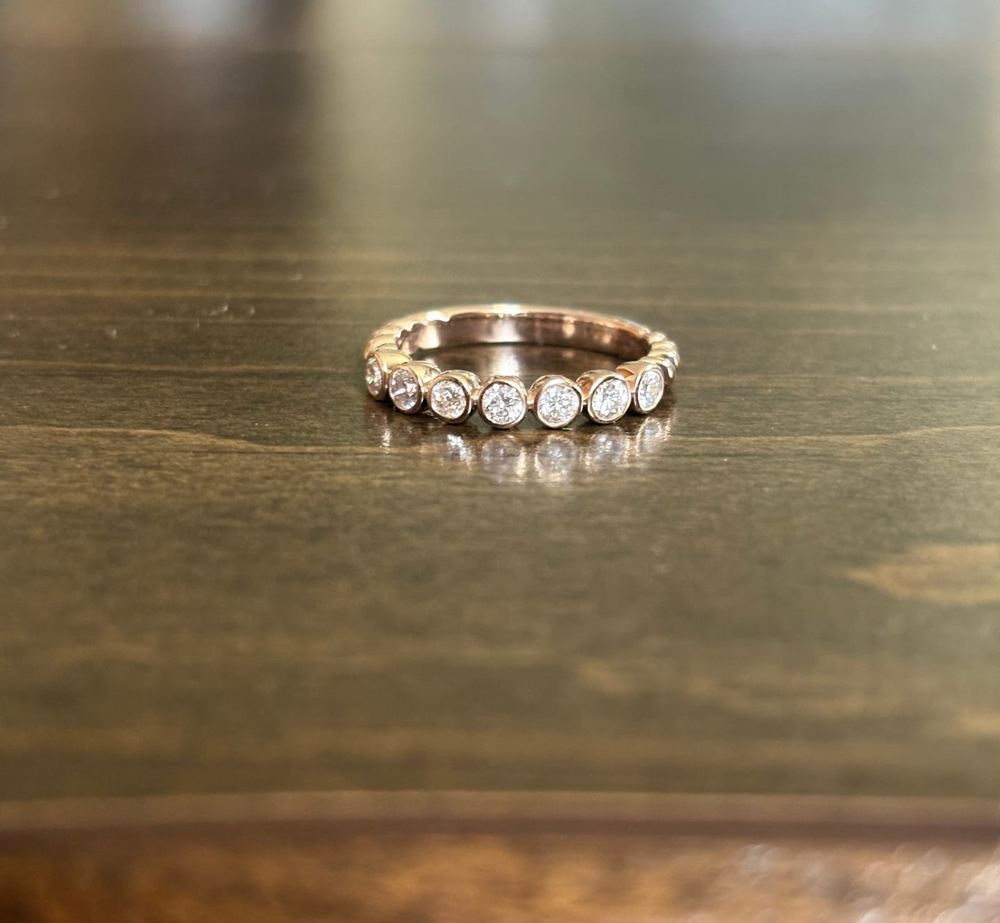 Customer photo review of Group Order seven stone moissanite/lab grown diamond wedding band-2.5mm band width
