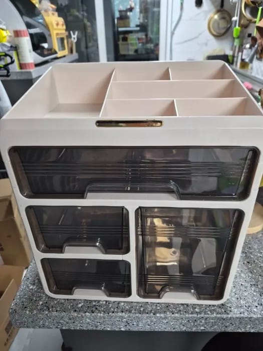Customer photo review of Drawer Medicine Storage Box - Layered Family Medicine Organizer with Large Capacity