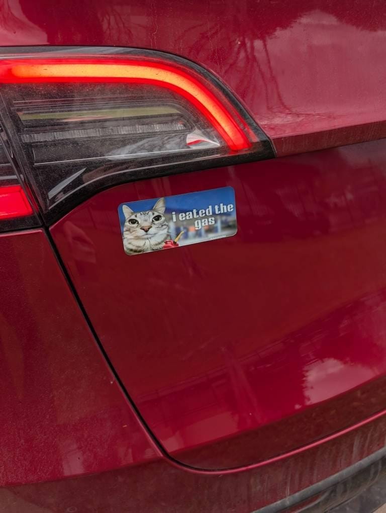 Customer photo review of i eated the gas / customizable text