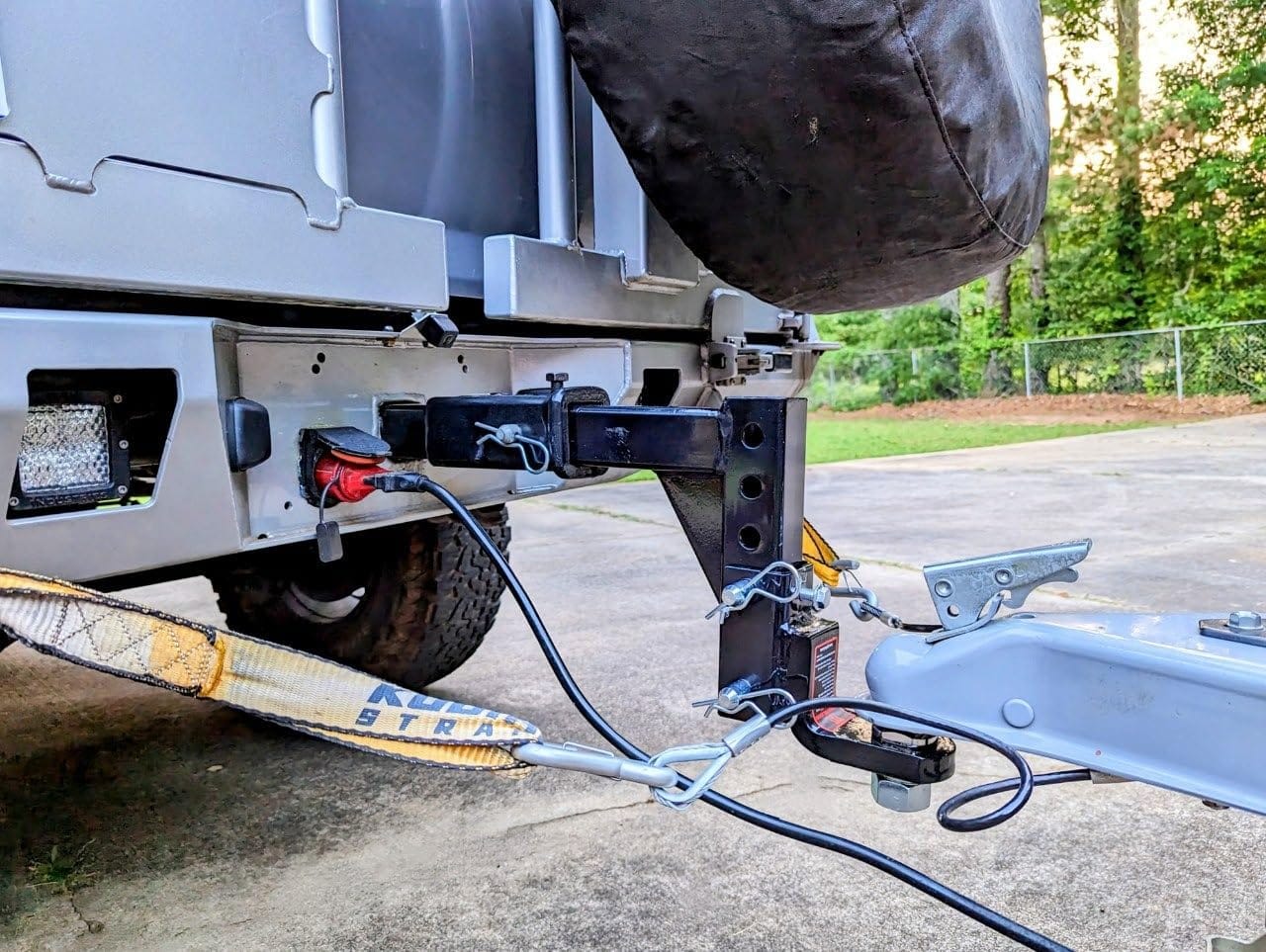 Customer photo review of TYT Adjustable Trailer Hitch Ball Mount with 2 inch Ball