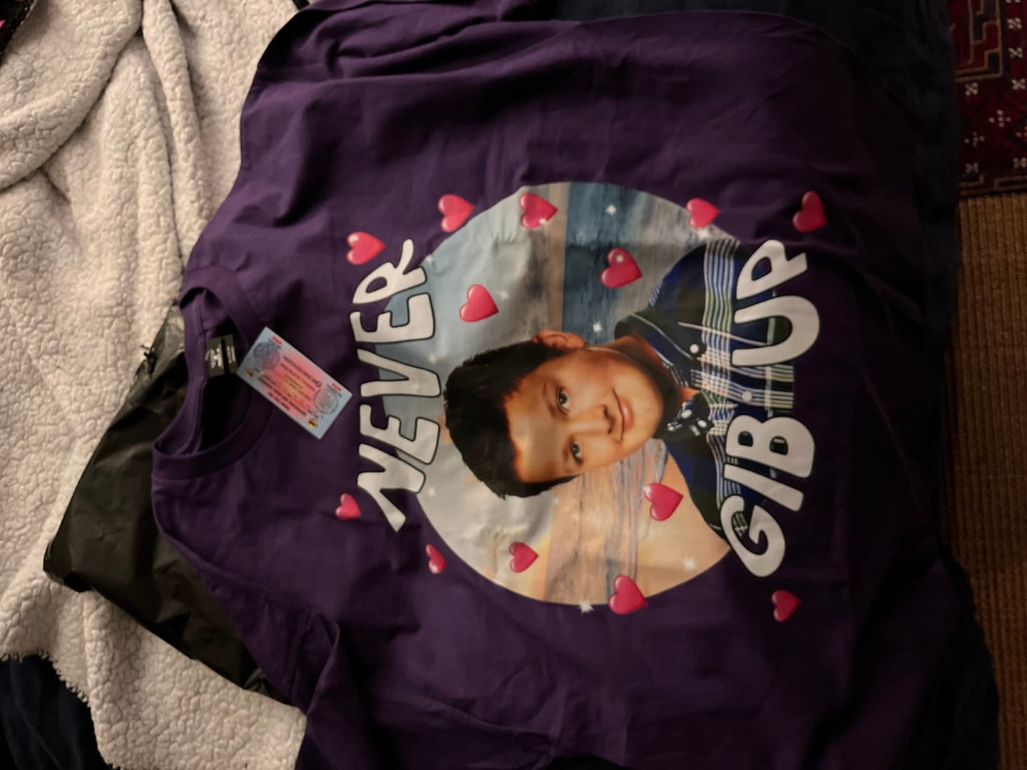 Customer photo review of Never Gib Up