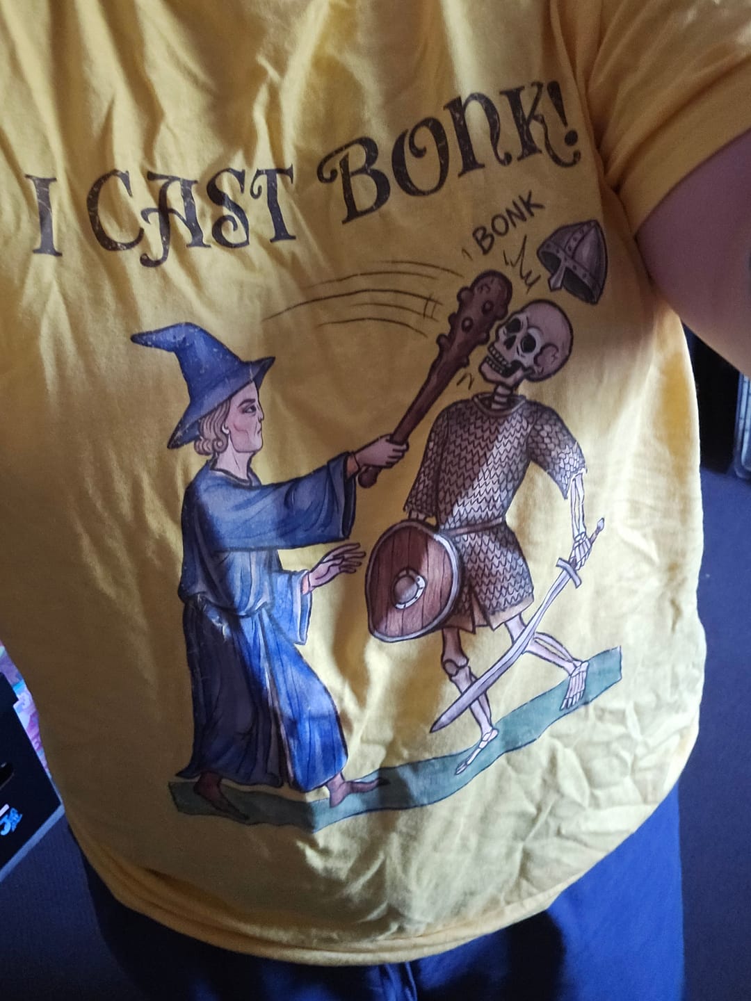 Customer photo review of I Cast Bonk! - T-Shirt