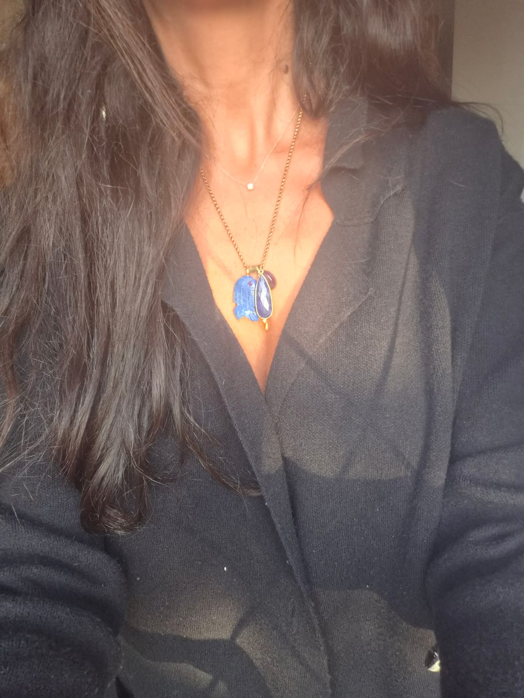 Customer photo review of La Bonne Pêche — collier poisson sculpté et médaille miraculeuse