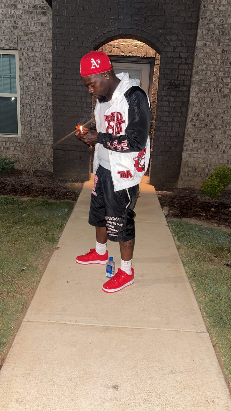 Customer photo review of Windbreaker Jackets - White/Black/Red
