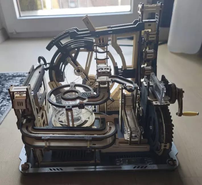 Customer photo review of ROKR Marble Night City Marble Run 3D Wooden Puzzle