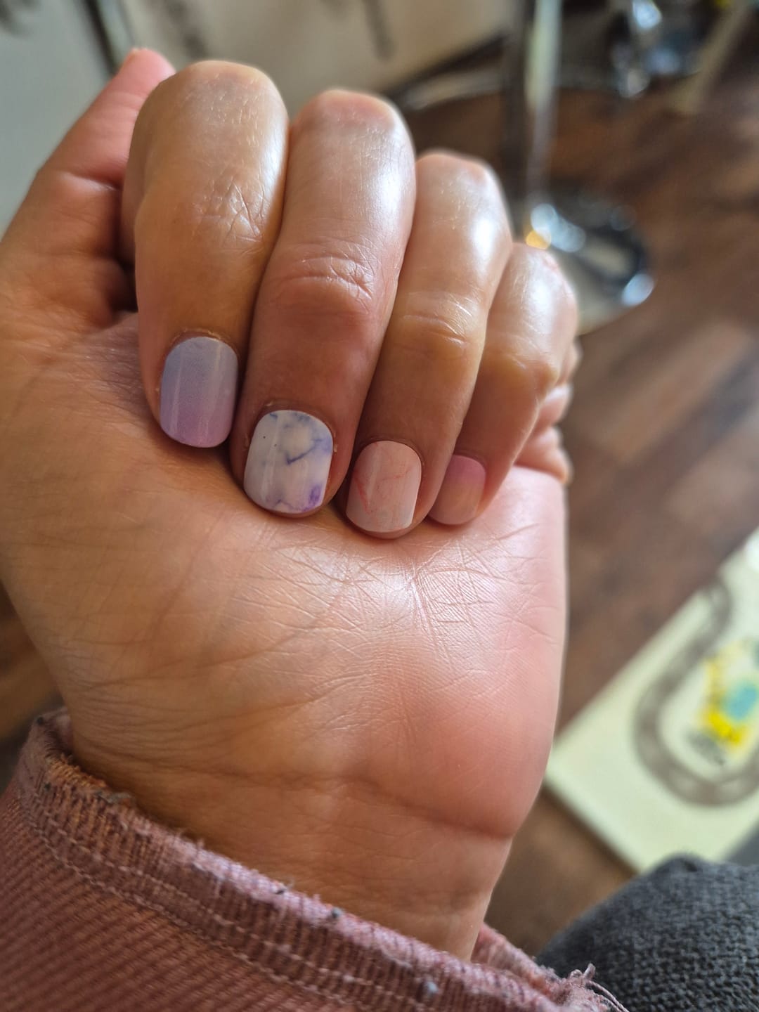 Customer photo review of Violeta Marmoleado | Esmalte