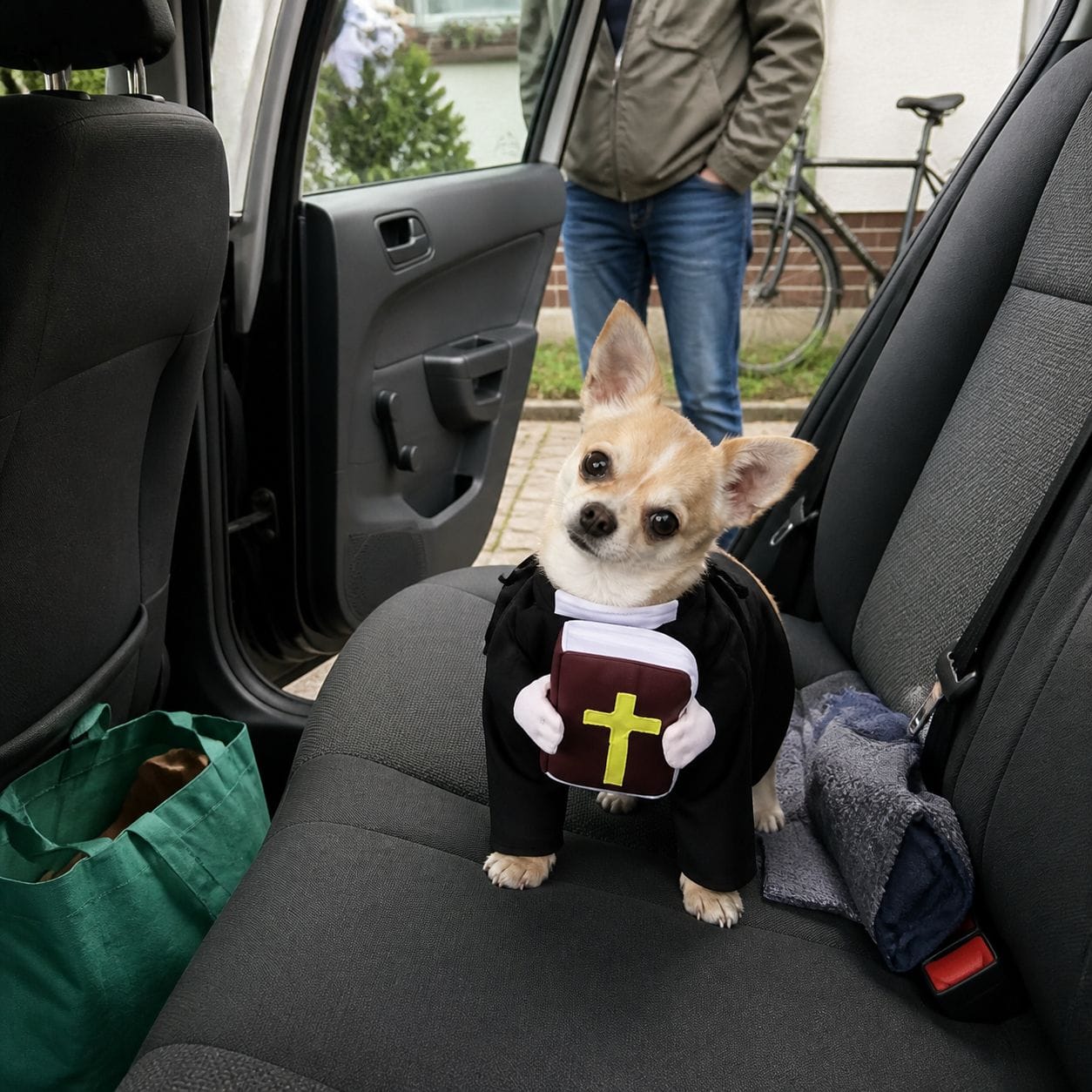 Customer photo review of Blessed Pup Costume