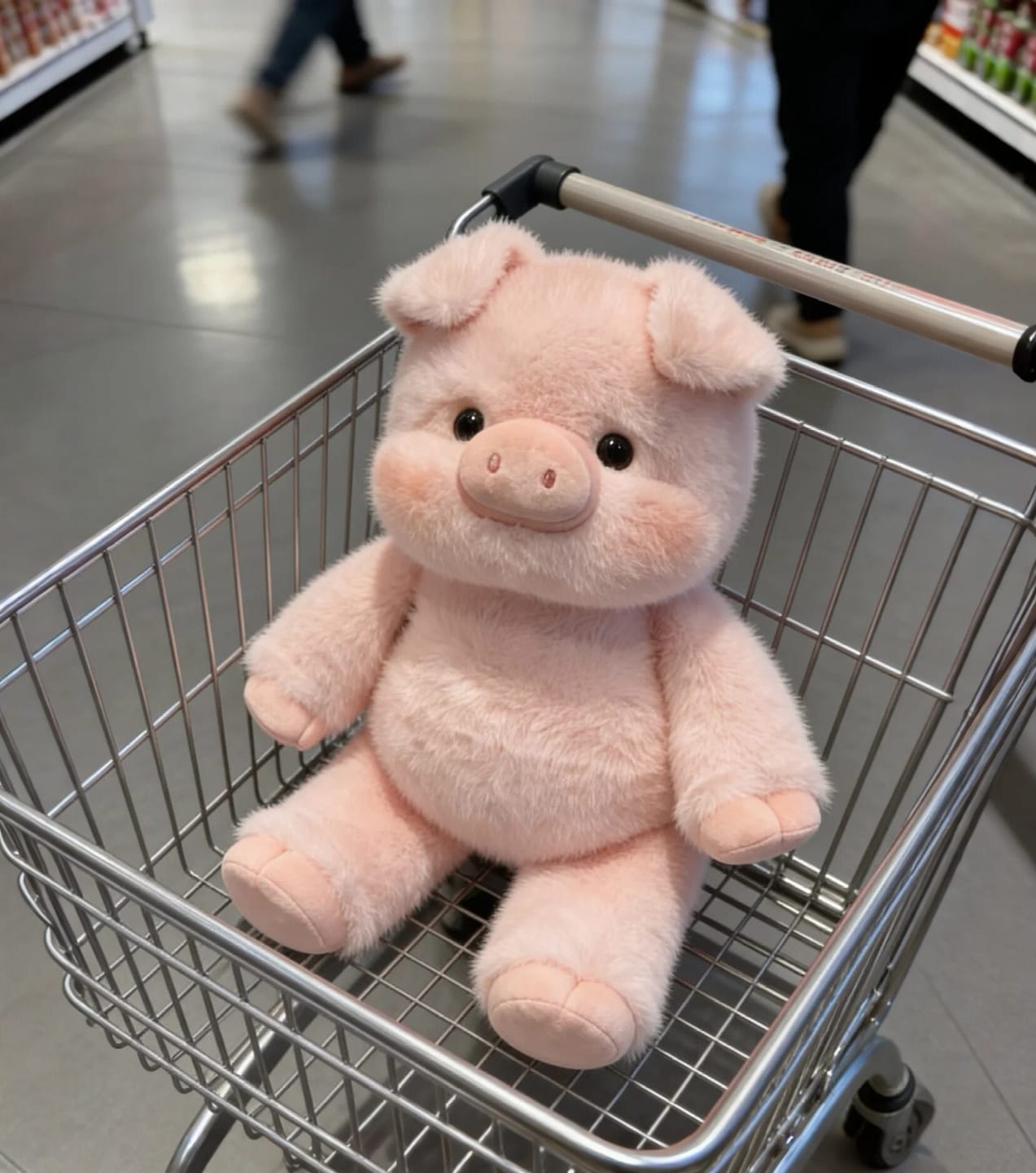 Customer photo review of Running Pig Plush Toy