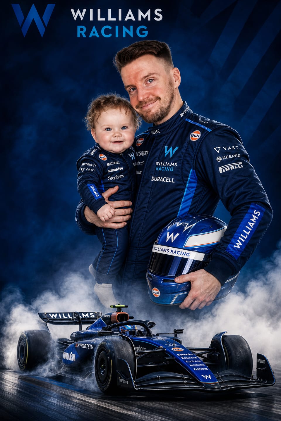 Customer photo review of Custom F1 Racing Portrait