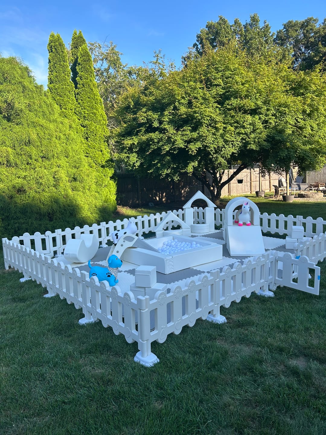 Customer photo review of Soft Play - 4 - Plastic Fences No Gate