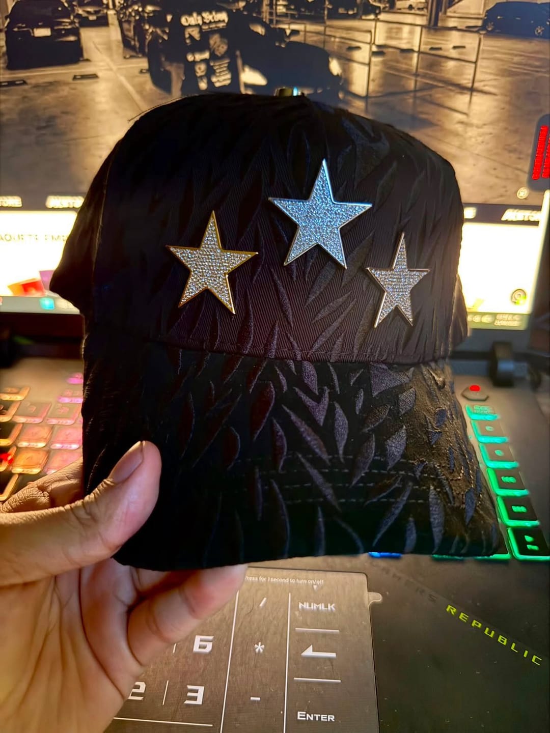 Customer photo review of Lote Gorras - 5pzs