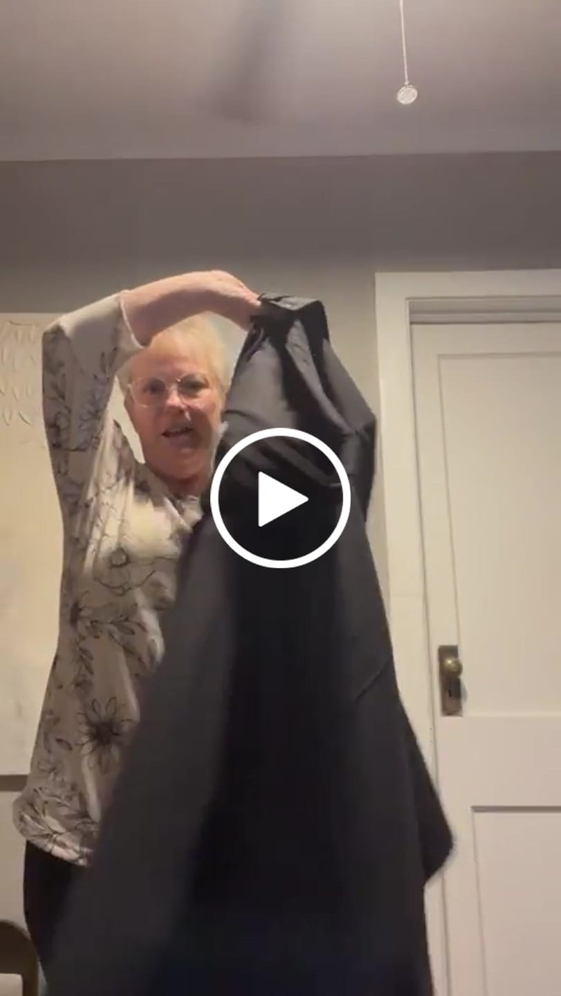 Customer video review of Madison Long Jacket