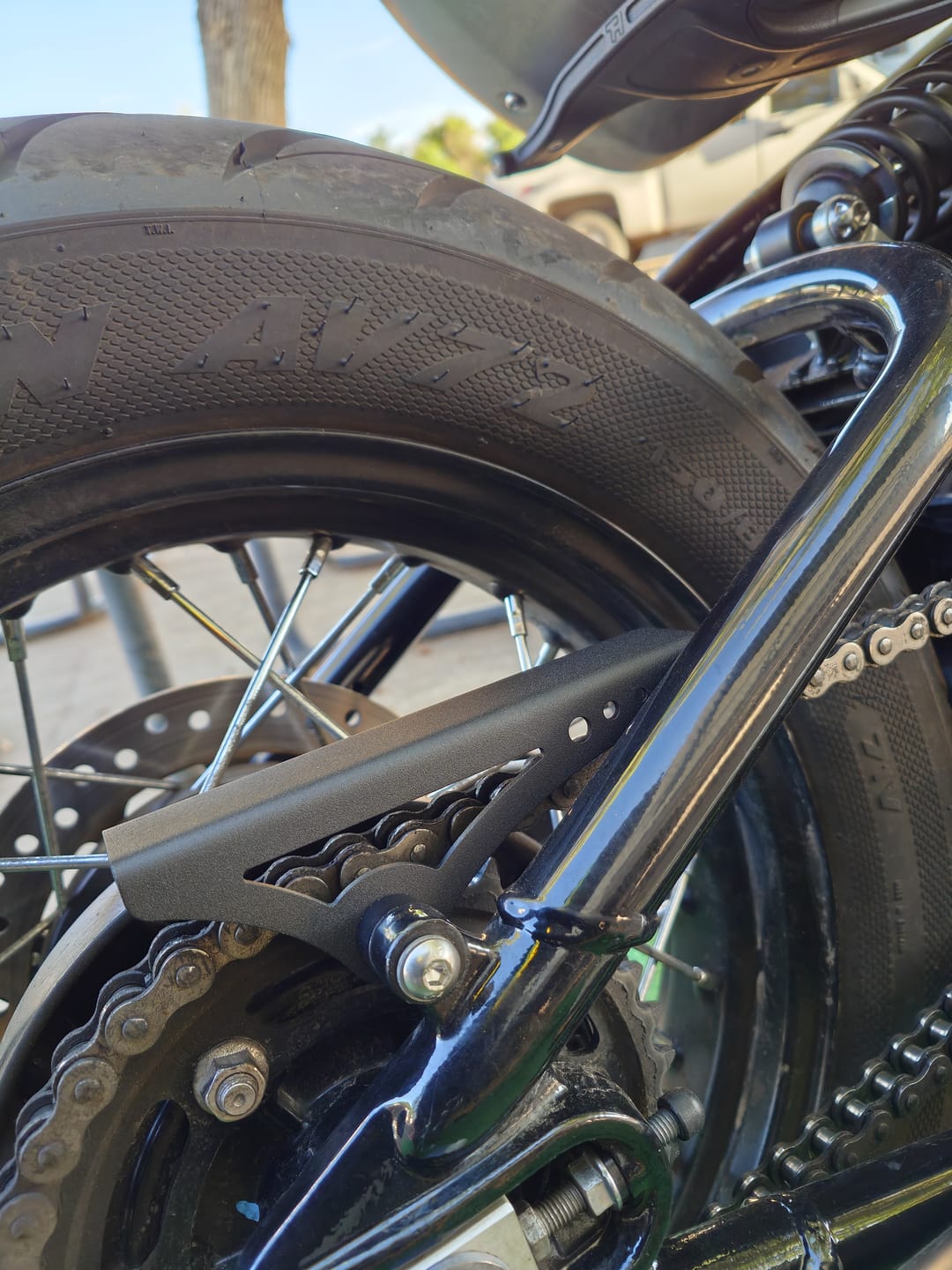 Customer photo review of Triumph Bobber Short Chain Guard - 2017+ - Brogue Moto